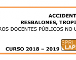 Accidentes laborales: resbalones, tropiezos y caídas en centros docentes públicos no universitarios de Euskadi, curso 2018-2019