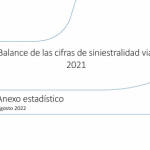 Balance de las cifras de siniestralidad vial 2021. Anexo estadístico agosto 2022
